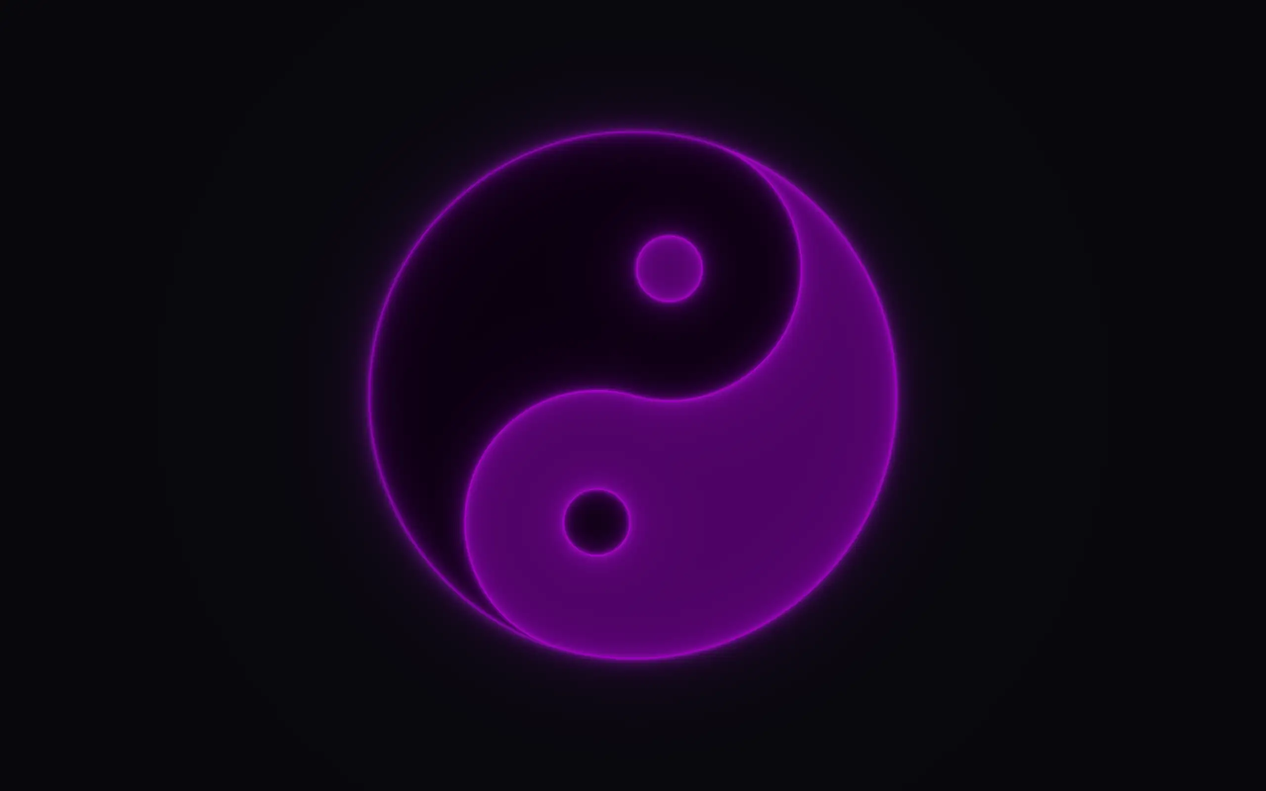 Yin Yang animated live wallpaper on a tablet