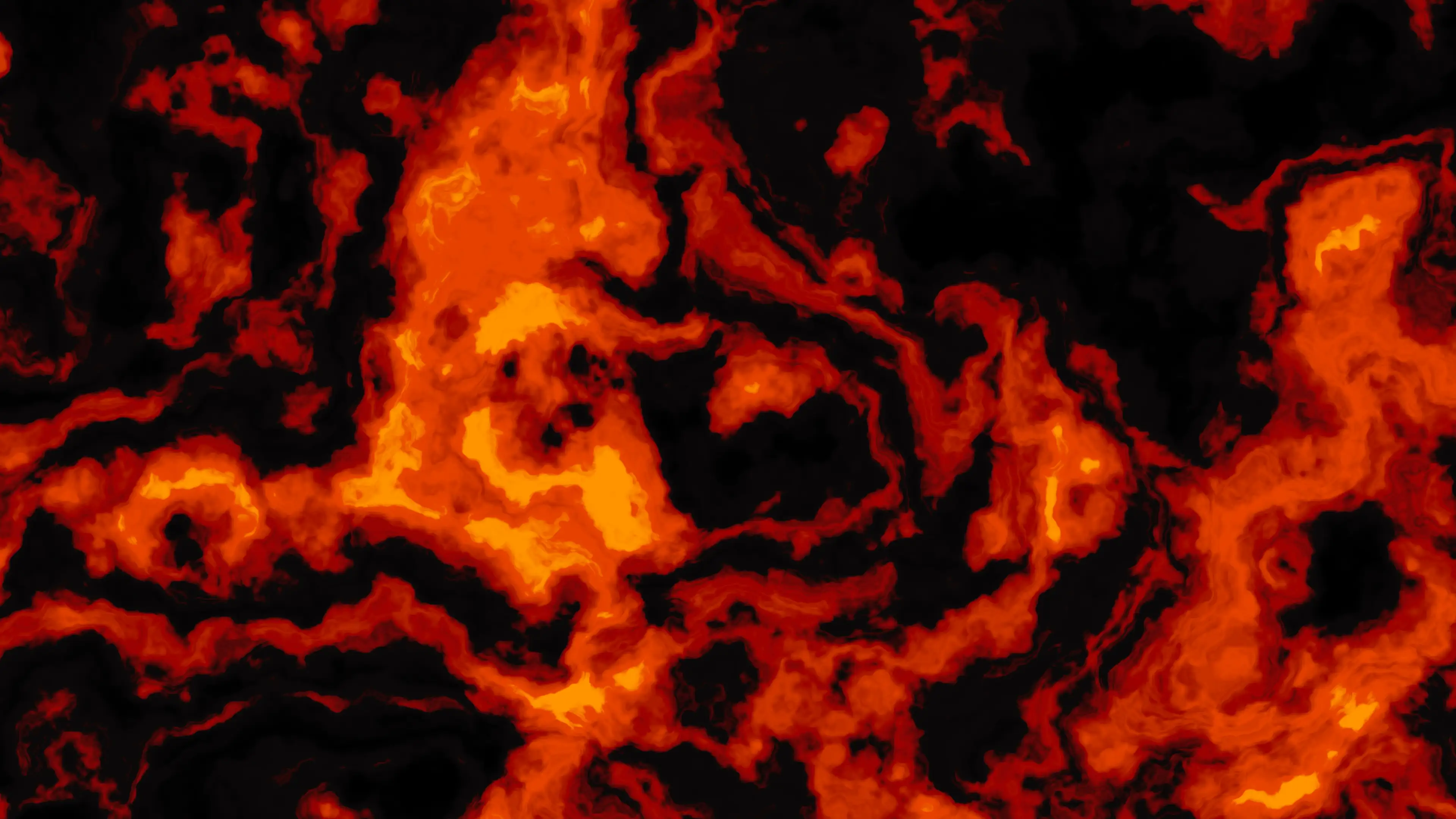 Lava animated live wallpaper on a desktop
