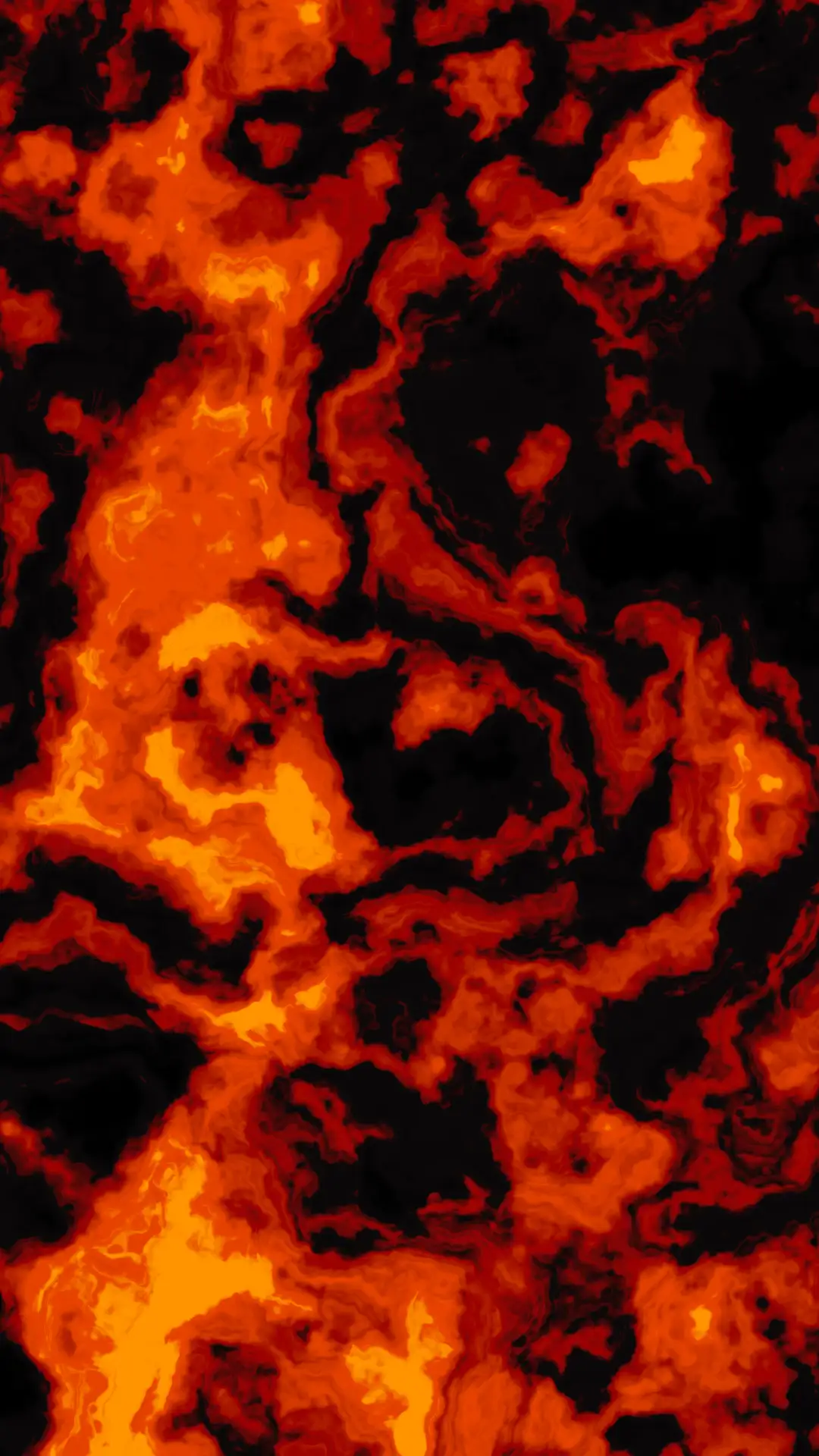 Lava animated live wallpaper on a phone