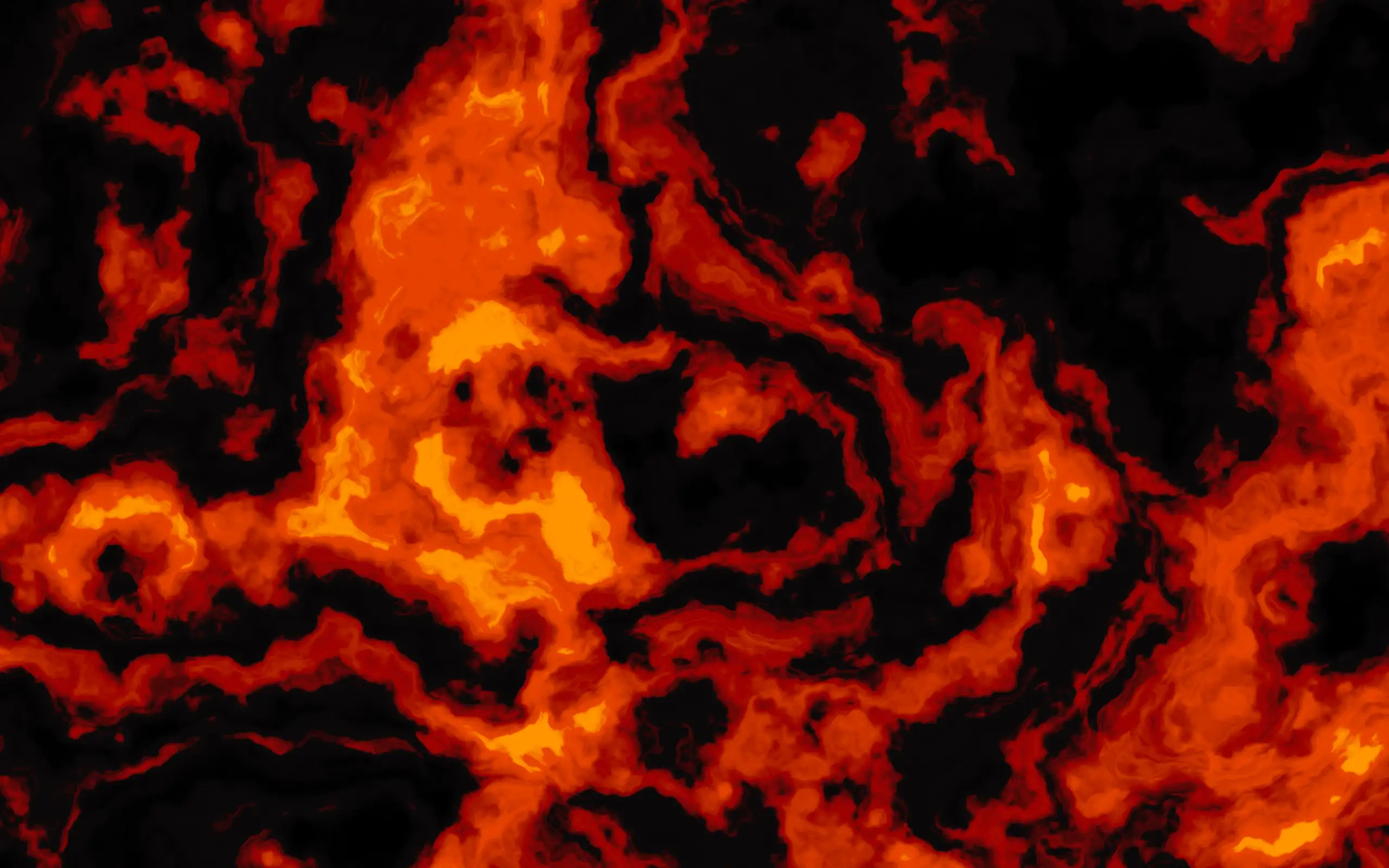 Lava animated live wallpaper on a tablet