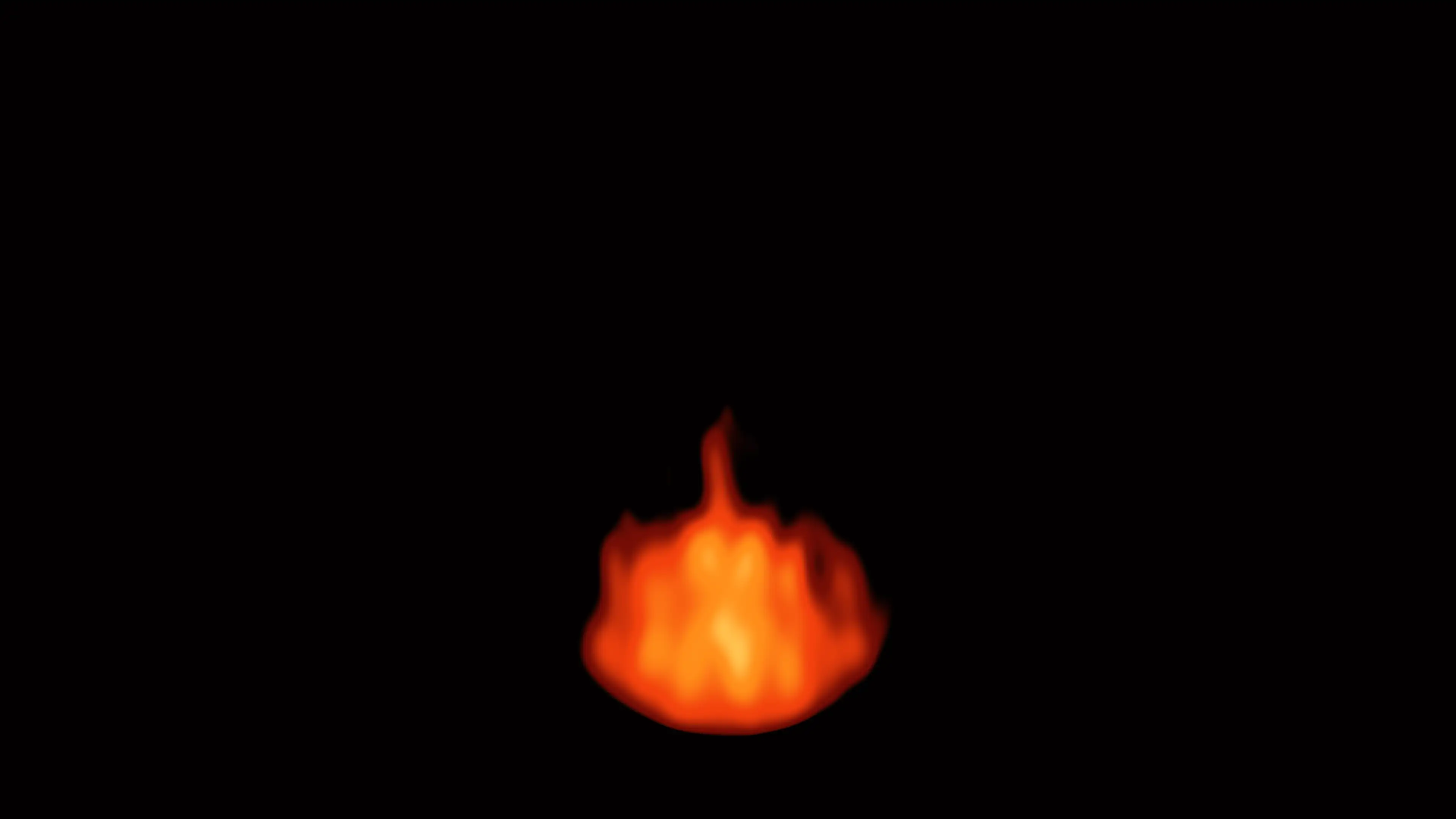 Fire animated live wallpaper on a desktop