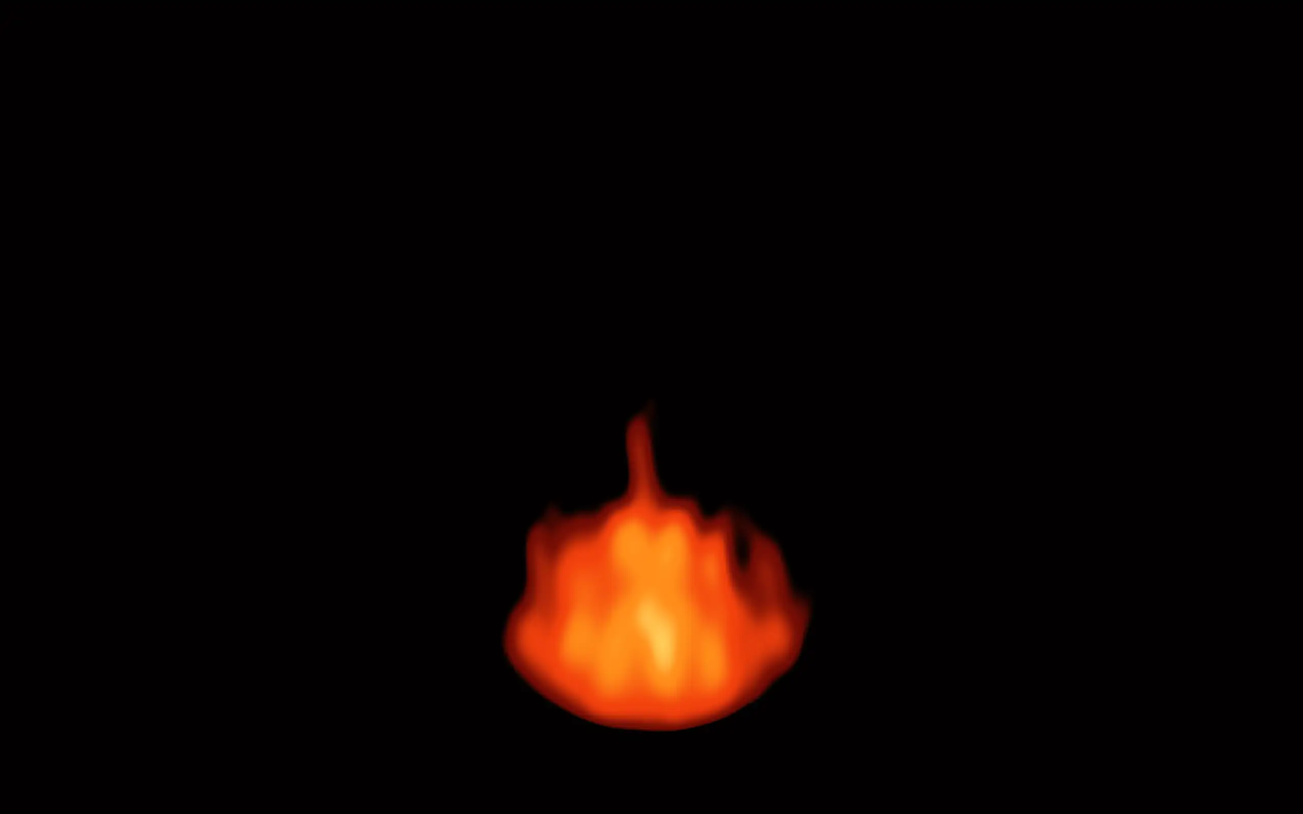 Fire animated live wallpaper on a tablet