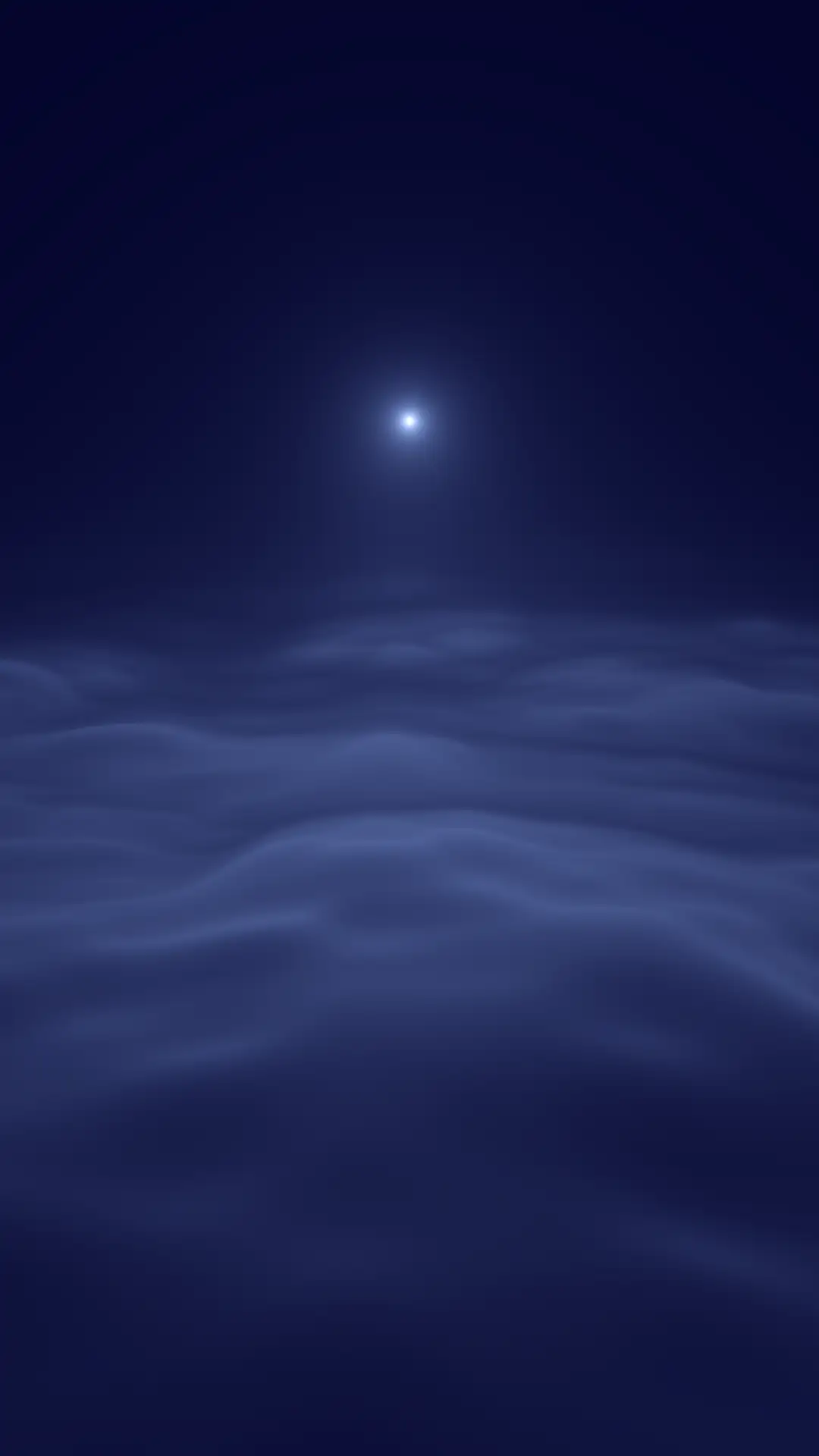 Clouds animated live wallpaper on a phone